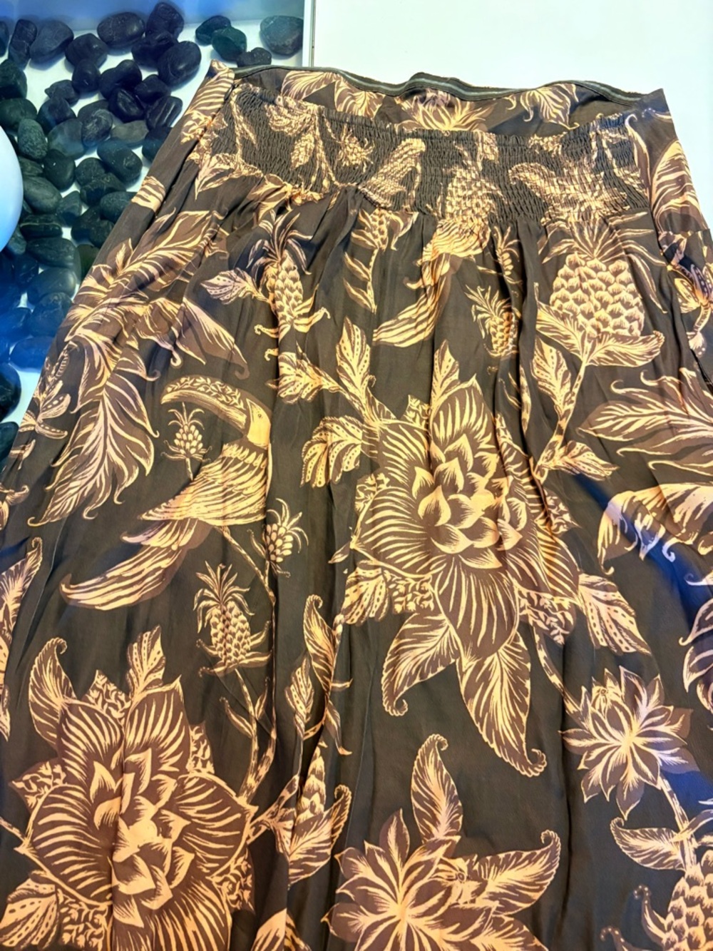 FARM Rio Brown Botanical-Print Wide Leg Pants - Picture 10 of 15